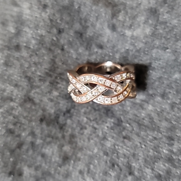 Crystal infinity ring Size 6 - Picture 4 of 4